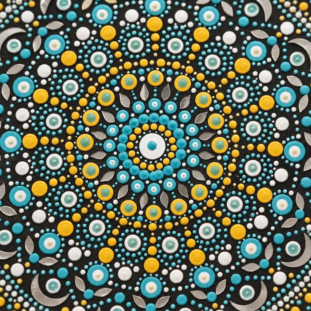 Close-up 1 of the dots on Starlit Pearl